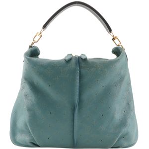 루이비통 LOUIS VUITTON 셀렌 MM 숄더백 M93986 모노그램 마히나 라군 2012년 블루 AR3162 어깨걸이, A4 더블 지퍼 Selene MM 여성용 [중고]