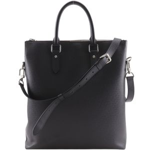 루이비통 LOUIS VUITTON 앙통 손가방 2WAY 숄더백 M33433 타이가 느와르 2017년 블랙 MB4137 크로스백, 숄더백, 토트백, 2way, A4 지퍼 Anton 남성용【중고】