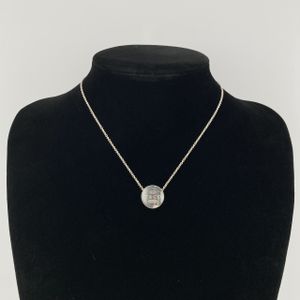 [중고] TIFFANY&Co. 컨케이브 서클 Ag925 1837 목걸이 11.38g 실버