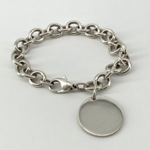 [Pre-owned] TIFFANY&Co. (Tiffany & Co.) Return to Tiffany Round Tag Chain Ag925 Bracelet 35.72g Silver