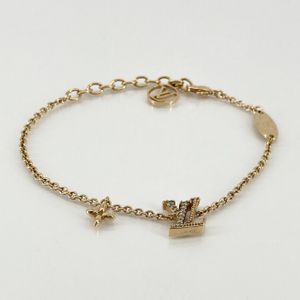 [Pre-owned] LOUIS VUITTON(Louis Vuitton) LV Iconic Rhinestone Bracelet M00587 Gold