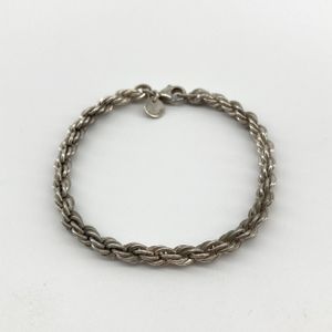 [Used] TIFFANY&Co. Twist Rope Ag925 Bracelet 13.46g Silver