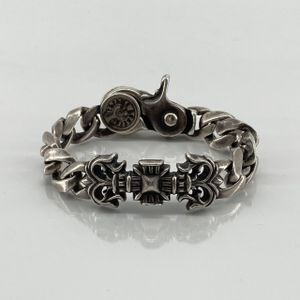[Used] CHROME HEARTS FILIGLEE I LINK Clip Bracelet, SV925, 125.2g, Silver