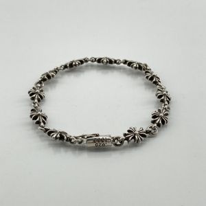 [Used] CHROME HEARTS 11LINK TNY E CH PLS Tiny ECH Plus SV925/AU585 Combination Bracelet 9.89g Silver
