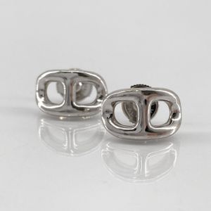 【中古】 HERMES（エルメス） シェーヌダンクル AU750 ピアス 6.00g ホワイトゴールド