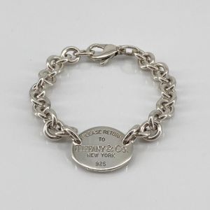 [Used] TIFFANY&Co. Return to Oval Tag Ag925 Bracelet 27.5g Silver