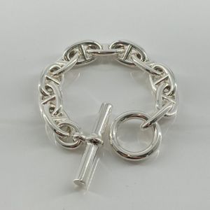[Used] HERMES Chaine d'Ancre TGM 11-link Ag925 Bracelet Silver