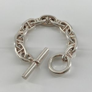 [Used] HERMES Chaine d'Ancre TGM 11-link Ag925 Bracelet Silver