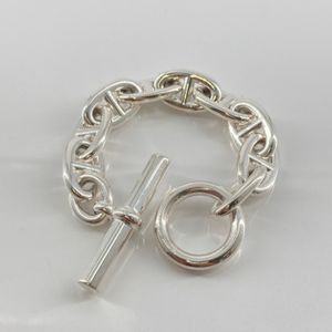 [Pre-owned] HERMES Chaine d'Ancre TGM 9-link Ag925 Bracelet, Silver