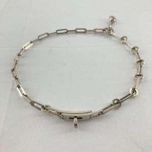 HERMES Kelly Chaine Simple Tour Ag925 #16 Bracelet Choker Silver