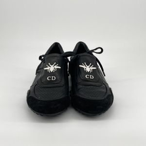 【中古】 Christian Dior（クリスチャンディオール） D-Fence フェンシング D-BEE ＃EU39 レザー  / スウェード スニーカー ブラック