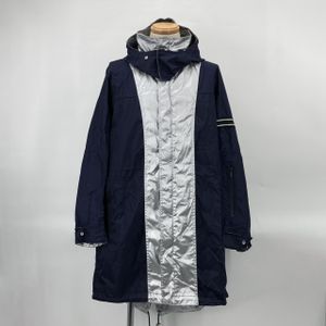 [Used] DIOR HOMME Reversible Long Coat IT 46 Nylon 113C301A5041 Nylon Jacket Navy x Silver
