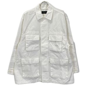 Balenciaga 720159 2022 男女通用白色工裝夾克 L 碼 [二手]