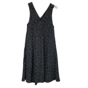 Beardsley BEZ1032609A0004 黑色棉質V領粗呢喇叭洋裝 0碼 [二手]