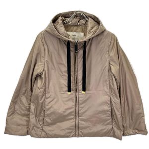 max Mara 米色 THE CUBE GREENH CAMELUXE 絎縫連帽夾克，36 碼 [二手]