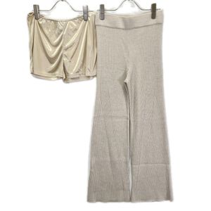Auralee [Ron Herman Collaboration] Beige Ribbed High Neck Pullover, Size 0 [Used]