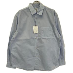 リタッチ RT-SH01 ﾗｲﾄﾌﾞﾙｰ ｺｯﾄﾝ ﾘﾗｯｸｽﾌｨｯﾄ 長袖ｼｬﾂ M【中古】