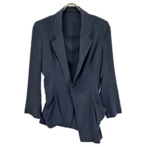 Y's YY-J03-500 Navy Asymmetrical Jacket, Size 1 [Used]
