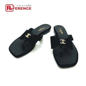 CHANEL CC Mark RIBON Sandals
