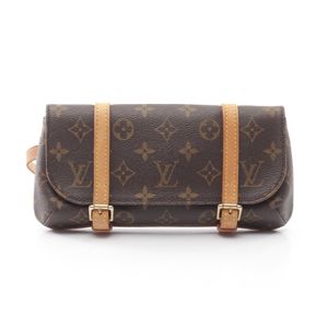 【中古】 ルイ・ヴィトン LOUIS VUITTON ウエストバッグ ボディバッグ ポシェット マレル モノグラム M51159 PVCコーティングキャンバス レザー ポシェット・マレル