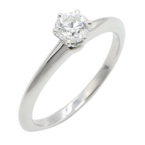 [Used] Tiffany & Co. Solitaire Ring, Size #10, Pt950 Platinum, Diamond Solitaire Ring, Women's, Used A