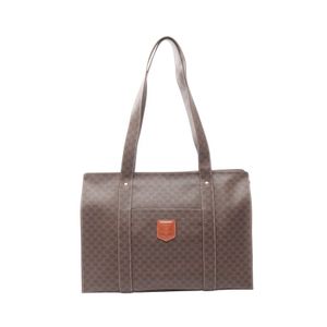 [Used] Celine CELINE Tote Bag, Dark Braun/ Braun PVC Coated Canvas, Women's Used A