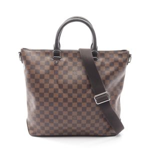 【สินค้ามือสอง】 หลุยส์ วิตตอง LOUIS VUITTON กระเป๋าโท้ท Jake Damier Ebene 2WAY N41559 PVC Coated Canvas Leather Jake Tote สำหรับผู้ชาย สภาพ A
