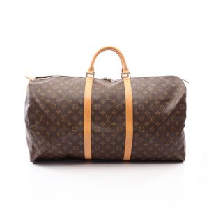 【二手】LOUIS VUITTONKeepall 60 波士頓包，Monogram M41422，PVC塗層帆布皮革，男女通用，二手