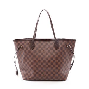 【สินค้ามือสอง】 หลุยส์ วิตตอง LOUIS VUITTON กระเป๋าโท้ท Neverfull MM Damier Ebene N51105 PVC Coated Canvas Leather สำหรับสตรี Used B