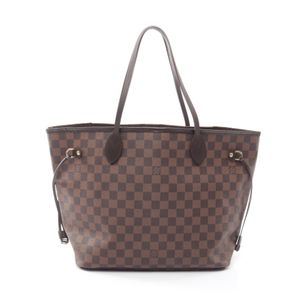 [สินค้ามือสอง] หลุยส์ วิตตอง LOUIS VUITTON กระเป๋าโท้ท Neverfull MM Damier Ebene N51105 PVC Coated Canvas Leather สำหรับสตรี สภาพ B