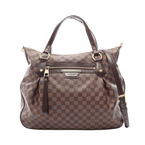 【二手】路易威登LOUIS VUITTON Evora GM Damier Ebene 2WAY 手提包 N41132 PVC塗層帆布皮革 Evora GM 女士二手 B