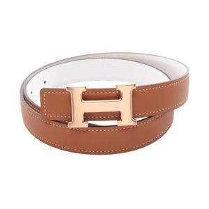 [มือสอง] เฮอร์มีส HERMES เข็มขัด Constance H Belt แบบรีเวอร์ซิเบิล สีทอง/ขาว อื่นๆ เข็มขัด Constance สำหรับสตรี สภาพ A