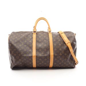 [二手]LOUIS VUITTONKeepall Bandoulière 55 波士頓包，Monogram，2-Way，M41414，PVC 塗層帆布，皮革。