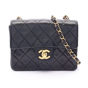 【二手】Chanel 香奈儿 单肩包/斜挎包 Mini Matelassé A01115 黑色 羊皮 链条包 女士 Used B