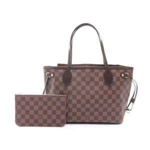 [Used] LOUIS VUITTON Neverfull PM Tote Bag, Damier Ebene, N41359, PVC Coated Canvas, Leather, Women's, Used A