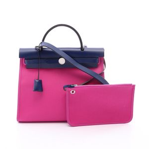 【中古】 エルメス HERMES ハンドバッグ エールバッグジップPM マグノリア ブルーサフィール 2WAY マグノリア/ブルーサフィール その他 エールバッグシップPM マグノリア/ブルーサフィール