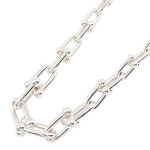 【二手】蒂芙尼 (Tiffany & Co.) 五金漸變鏈項鍊 60153092，頸圍 45.5 厘米，925 純銀五金漸變鏈項鍊