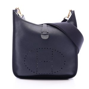 【中古】 エルメス HERMES ショルダーバッグ エヴリン 3 トロワ PM ブルーニュイ 056277CC ブルーニュイ その他 エヴリン3PM ブルーニュイ レディース Used A
