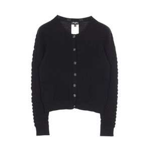 【二手】Chanel 香奈儿 开衫/短款外搭 双C标志纽扣 P75350K10778 黑色 羊绒 开衫 女士 Used A