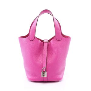 【二手】Hermes 爱马仕 Picotin Lock PM 手提包 Magnolia 亮粉色 女士 Used A