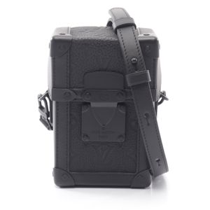 [Used] Louis LOUIS VUITTON Vertical Trunk Wearable Wallet Shoulder Bag, Monogram Taurillon Leather, Noir M82070