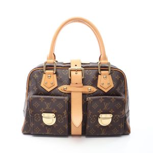 【二手】LOUIS VUITTONManhattan GM 手提包 M40025 PVC塗層帆布皮革 Manhattan GM 女士二手 A