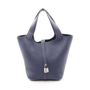 【สินค้ามือสอง】 เฮอร์มีส HERMES กระเป๋าถือ Picotin Lock MM สี Bleu Encre หนัง สภาพดีเยี่ยม