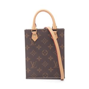 【二手】 LOUIS VUITTON 手提包 Petit Sac Plat Monogram 2WAY M69442 PVC涂层帆布 皮革 Petit Sac Plat