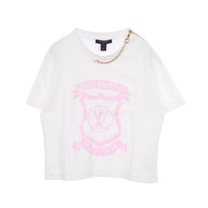 【中古】 ルイ・ヴィトン LOUIS VUITTON 半袖Tシャツ LV シグネチャー ジッパー ディテール RW252WW UOL FTTS56 コットン Tシャツ レディース Used A