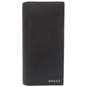Gucci 標誌長版皮夾 795296 黑色真皮長版皮夾 黑色 0864 [二手] GUCCI