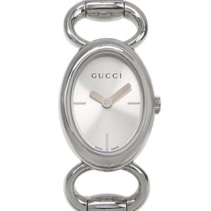Gucci GUCCI watch YA118 Stainless steel quartz analog display silver dial ladies [used]
