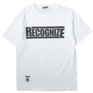 RECOGNIZE レコグナイズ ERIC HAZE LOGO TEE エリックヘイズ ロゴプリントTシャツ L WHITE 半袖 トップス【中古】【RECOGNIZE】
