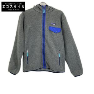 Patagonia 25462 灰色 x 藍色 Synchilla 抓絨外套，S 碼 [二手]