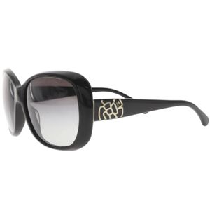 Chanel Camellia Coco Mark Sunglasses CH5248 Plastic Black Women's [Used]
